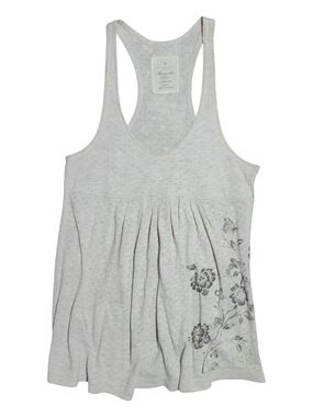 2000s Y2K Abercrombie & Fitch Floral Racerback Tank Top | Size S